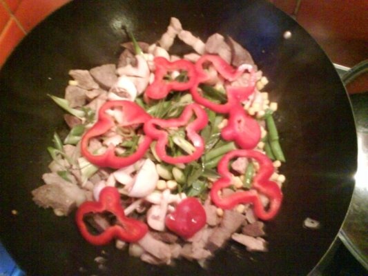 Fajitas cu garnitura de fasole rosie