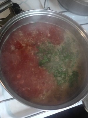 Bors rosu cu afumatura