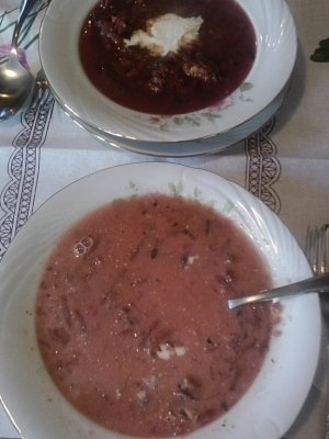 Bors rosu cu afumatura