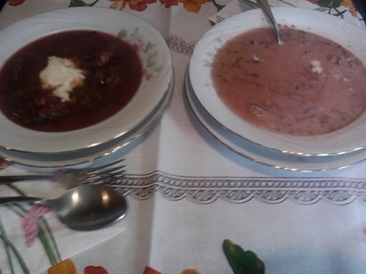 Bors rosu cu afumatura