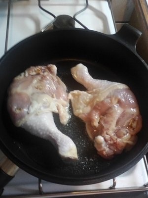 Pulpe impanate si garnitura