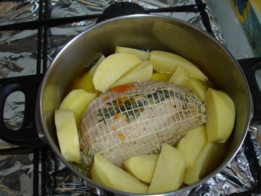 Arosto con le patate (Cotlet de porc cu cartofi)