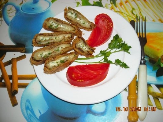 Vinete cu branza-aperitiv