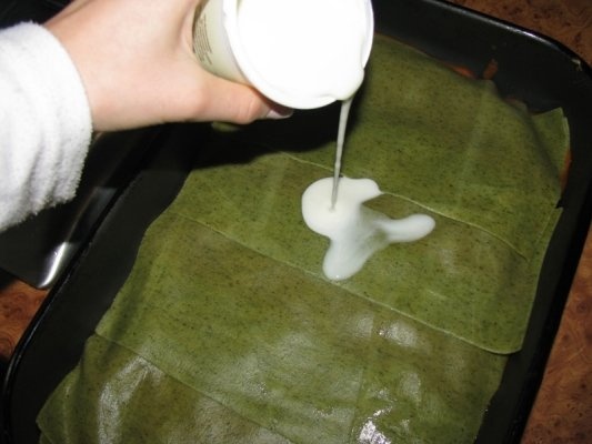 Lasagna cu legume, pasta de rosii si zacusca cu vinete