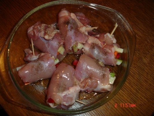 Pulpe de pui umplute