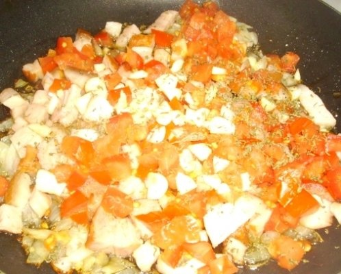 Mancare de  Legume cu costita afumata