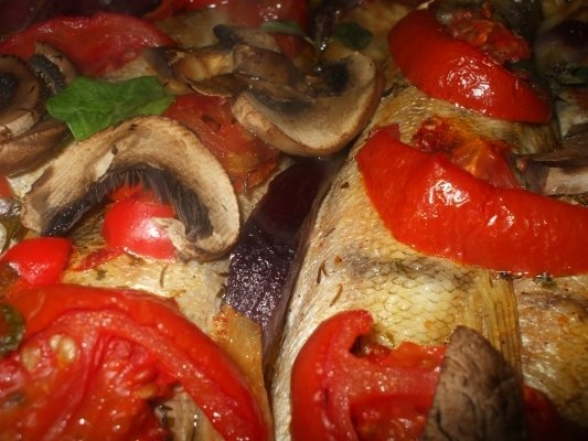 Salau marinat la cuptor