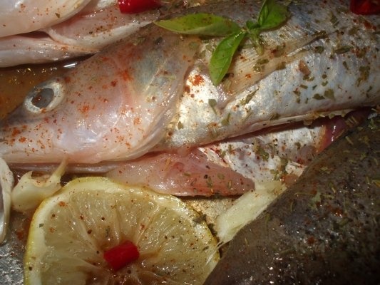 Salau marinat la cuptor