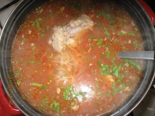 Ciorba de potroace sin tacamuri de curcan