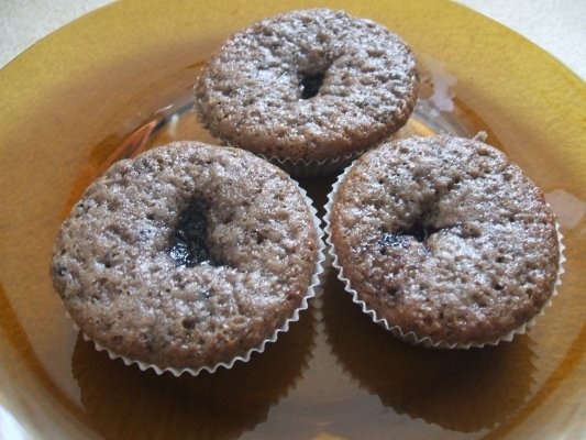 Muffins/briose cu dulceata de afine