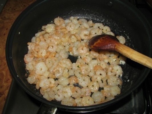 Sote de creveti cu orez auriu