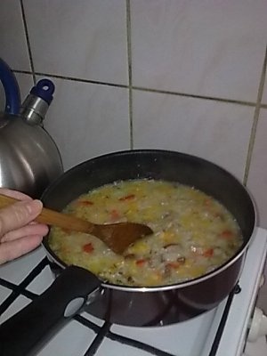 Ficatei de curcan cu rizotto