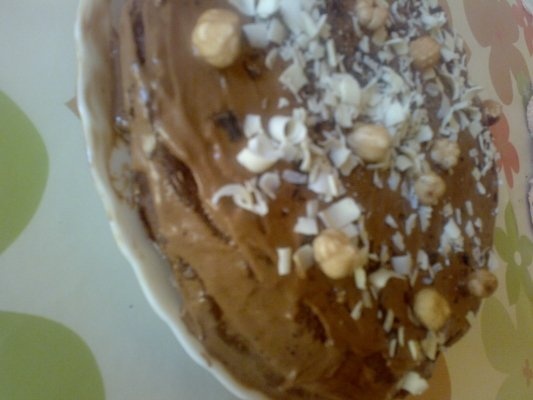 Pandispan cu chantilly de ciocolata