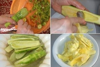 Dovlecei umpluti cu branza