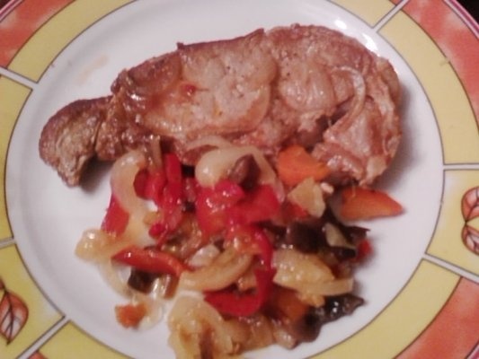 Muschi de porc la tava