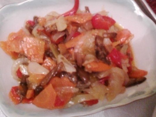 Muschi de porc la tava