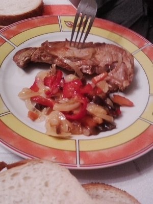 Muschi de porc la tava