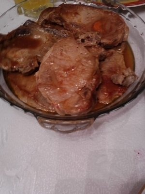 Muschi de porc la tava