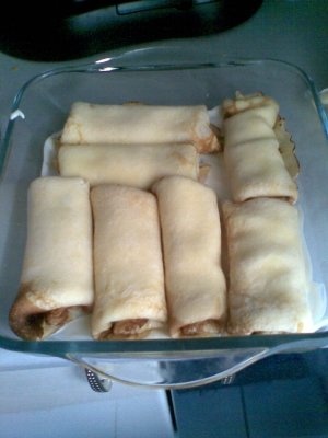 Clatite cu branza la cuptor