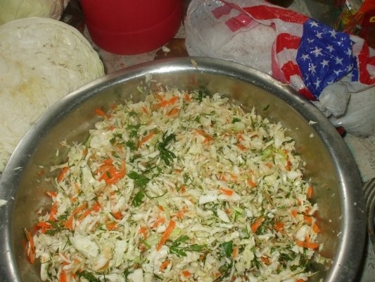 Varza tocata murata la borcan