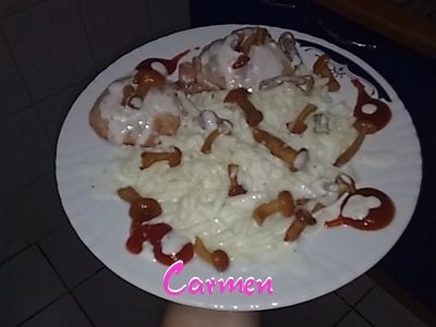 Friptura de curcan, cu paste si sos Gran Cucina