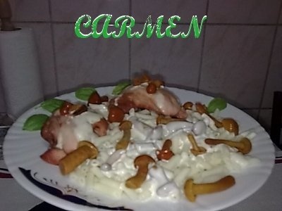 Friptura de curcan, cu paste si sos Gran Cucina