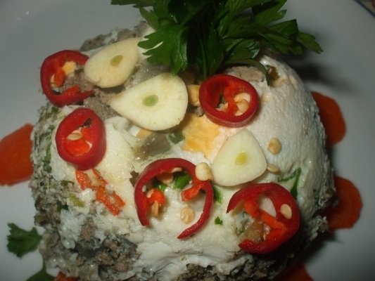 Aperitiv cu ficatei de pui si oua (mini drob)