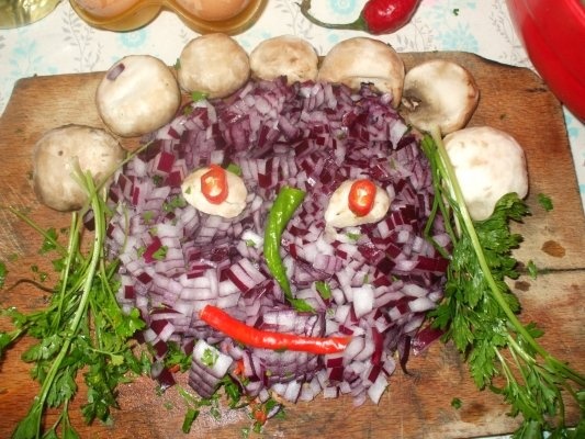 Aperitiv cu ficatei de pui si oua (mini drob)