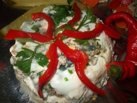 Aperitiv cu ficatei de pui si oua (mini drob)