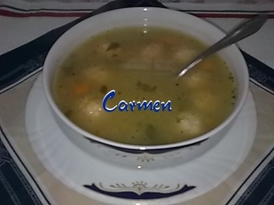 Bors de perisoare, din carne tocata de curcan