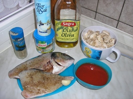 Dorada cu ciuperci