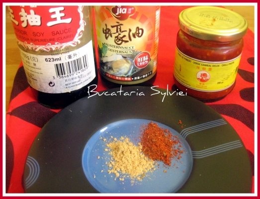 Pui cu trei feluri de ciuperci