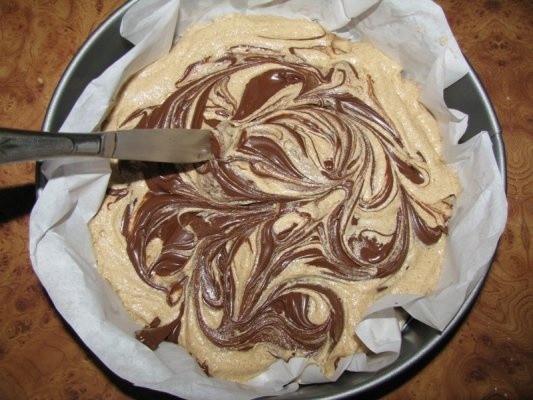 Chec cu Nutella si alune de padure