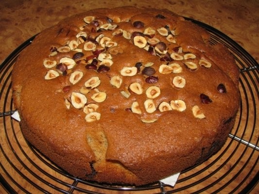 Chec cu Nutella si alune de padure