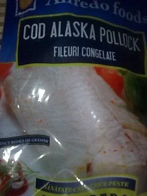 Cod Alaska cu rosii si fasole galbena