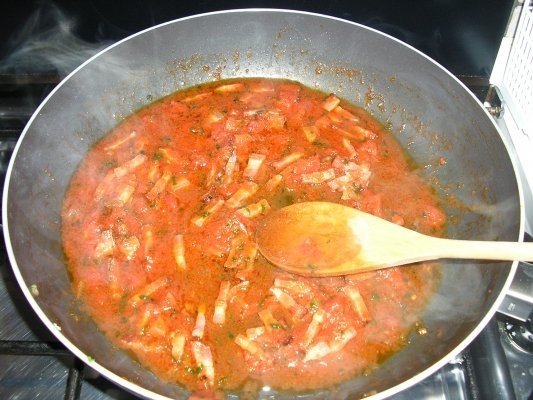 Paste picante cu costita afumata