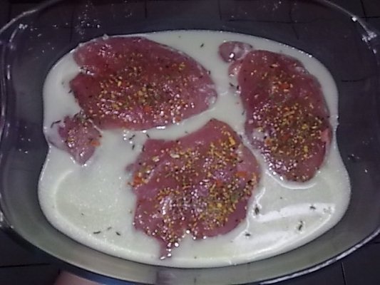 Medalion de curcan cu sos de unt, lamaie si chimen