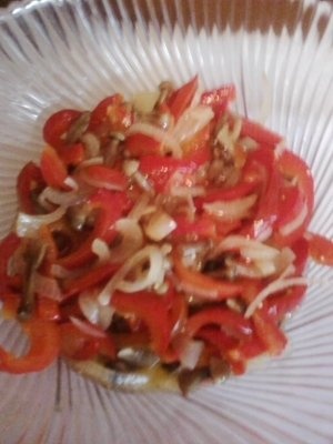 Friptura la dubletta cu salata de ghebe