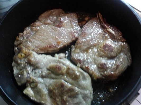 Friptura la dubletta cu salata de ghebe