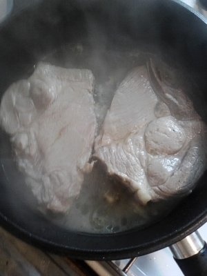 Friptura la dubletta cu salata de ghebe