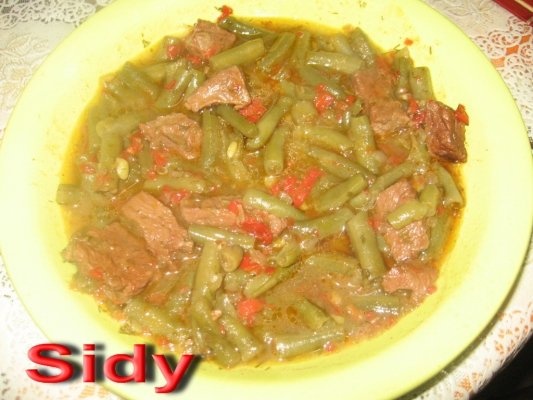 Vitel cu fasole verde