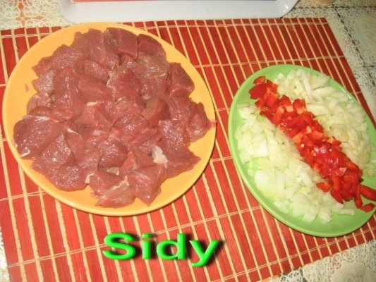 Vitel cu fasole verde