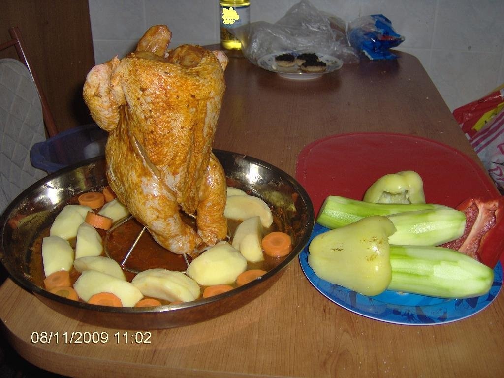 Pui soldat cu legume