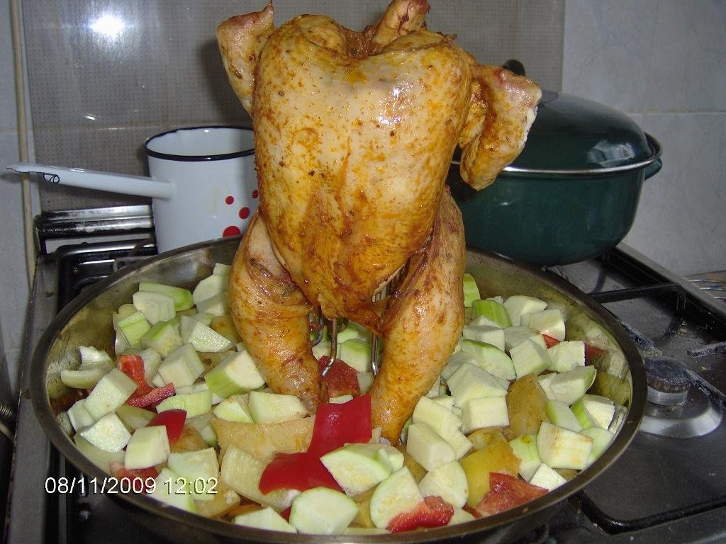 Pui soldat cu legume