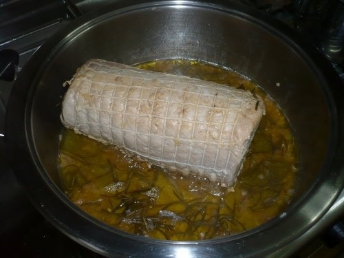 Friptura de porc cu sos de alune