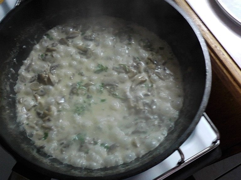 Champinion cu unt si smantana