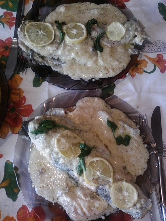 Pastrav cu sos  la Dubletta