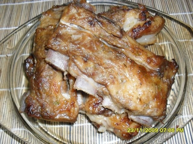 Costite de porc la punga