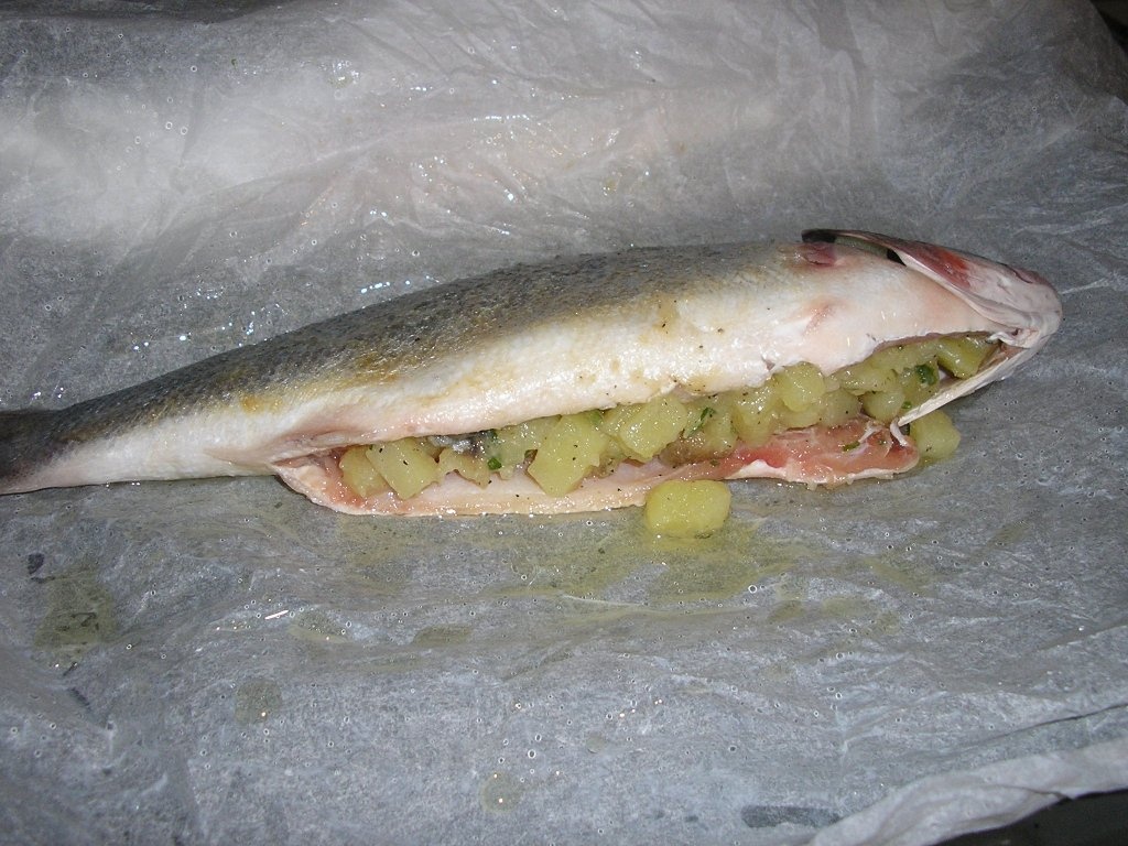 Biban de mare la cuptor