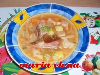CIORBA DE ZARZAVAT CU CARNE